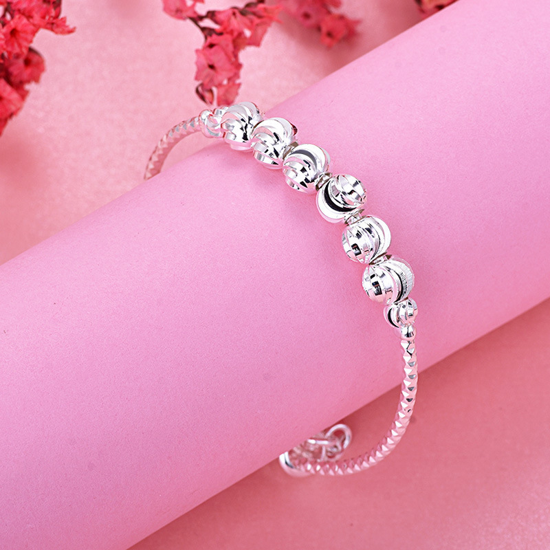 宝宝银手镯带铃铛4053