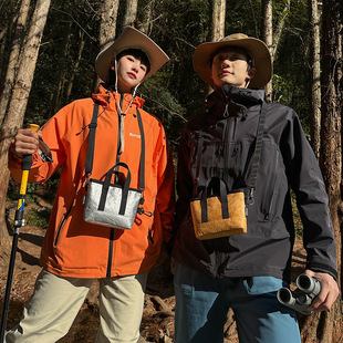 山系穿搭户外拓展包徒步杜邦纸男士斜挎包迷你小包小背包手机包