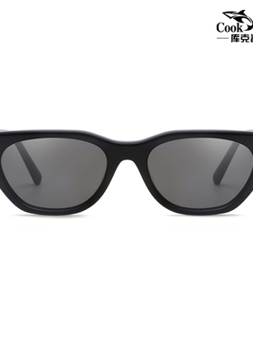 库克鲨鱼防晒个性猫眼太阳眼镜女