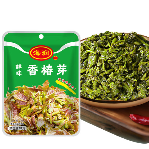 海润鲜味香椿芽小袋装 81克/袋  山东日照特产 袋装即食 下饭直销
