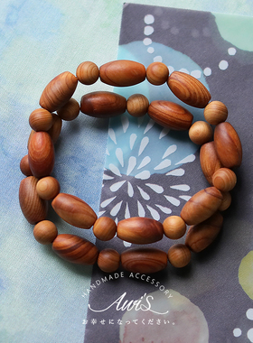 朽木千叶天然崖柏手串情侣