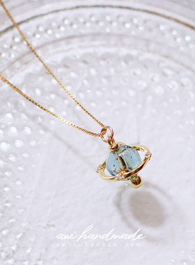 维之手作日系小钻银镀金项链