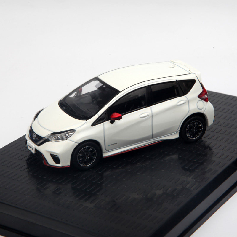 京商 1/43 日产 nissan note 白色汽车模型 不可开门