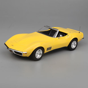 雪铁龙Chevrolet NOREV 1969合金汽车模型黄色 Corvette