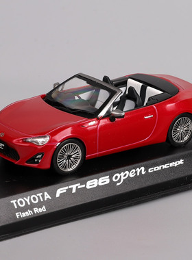 京商 1/43 丰田 TOYOTA FT-86 open  合金汽车模型  红色不可开门