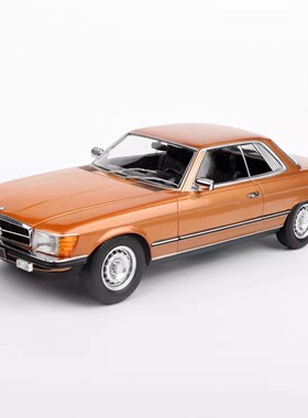 KK 1/18 奔驰 Mercedes 450 SLC 1973 金色 合金汽车模型不可开门