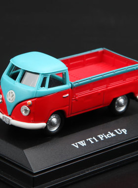 康威 1/72合金汽车模型 大众T1 小货车 红蓝色儿童玩具礼物
