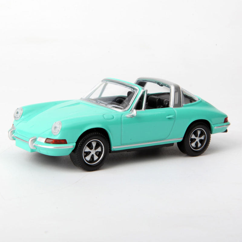 NOREV 1/43 保时捷Porsche 911 Targa 1969合金模型绿色不可开门