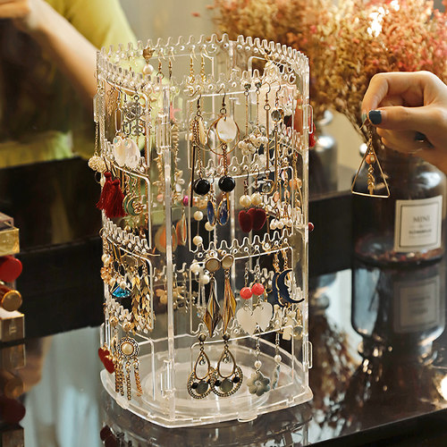 魅时尚展示架子旋转戒指收纳盒