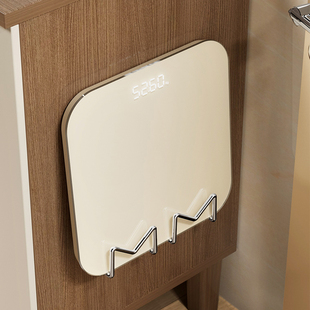 体重秤收纳架壁挂式免打孔门后通用电子秤整理支架悬挂体脂秤挂架