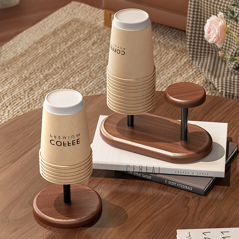 一次性杯子取杯器家用桌面纸杯架