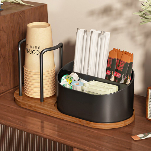 一次性纸杯架桌面杯子收纳置物架