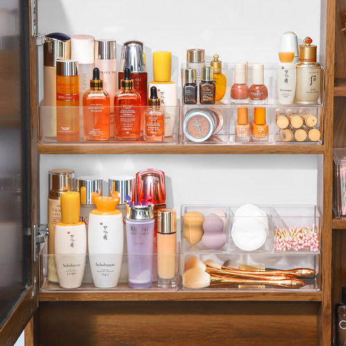 浴室镜柜收纳盒梳妆护肤品