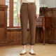 显瘦高腰长裤 Famecoco折扣店磨毛加厚直筒休闲裤 窄版 F228GA003