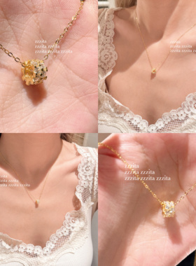 ZZZITA 芭蕾圆舞曲·City of Star～925银闪钻万花筒项链百搭锁骨