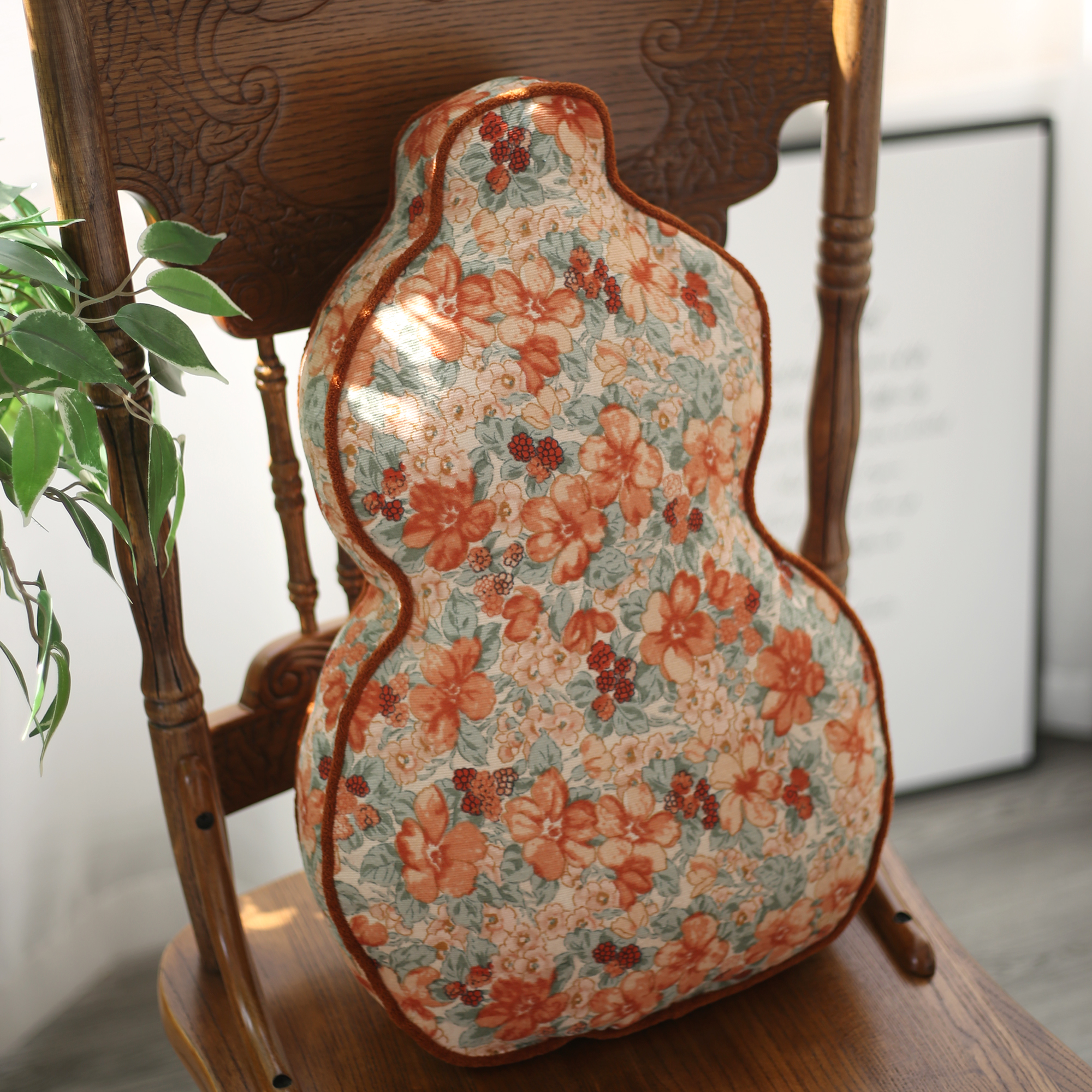 可靠可垫新中式福禄双全喜庆抱枕