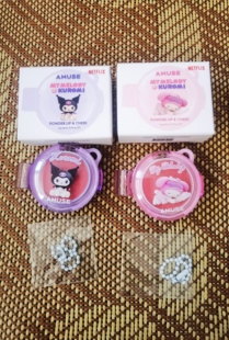 张元英代言韩国AMUSE美乐蒂/三丽鸥联名款 卡扣腮红 便携小巧可爱