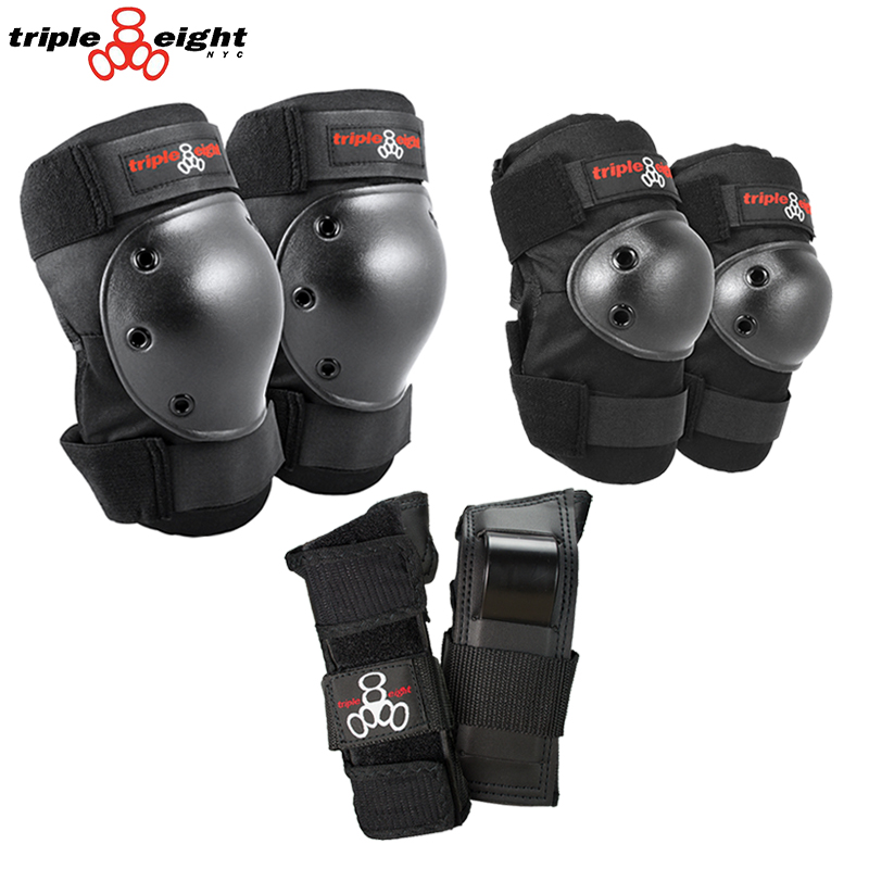 美国888滑板护具轮滑陆冲单车溜冰滑雪儿童成人护膝护肘腕套装T8