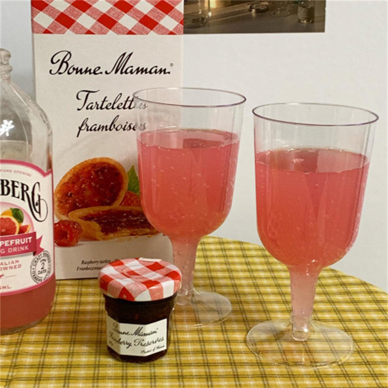 韩国ins风一次性生日高脚杯派对香槟杯宝宝儿童氛围感甜品台布置