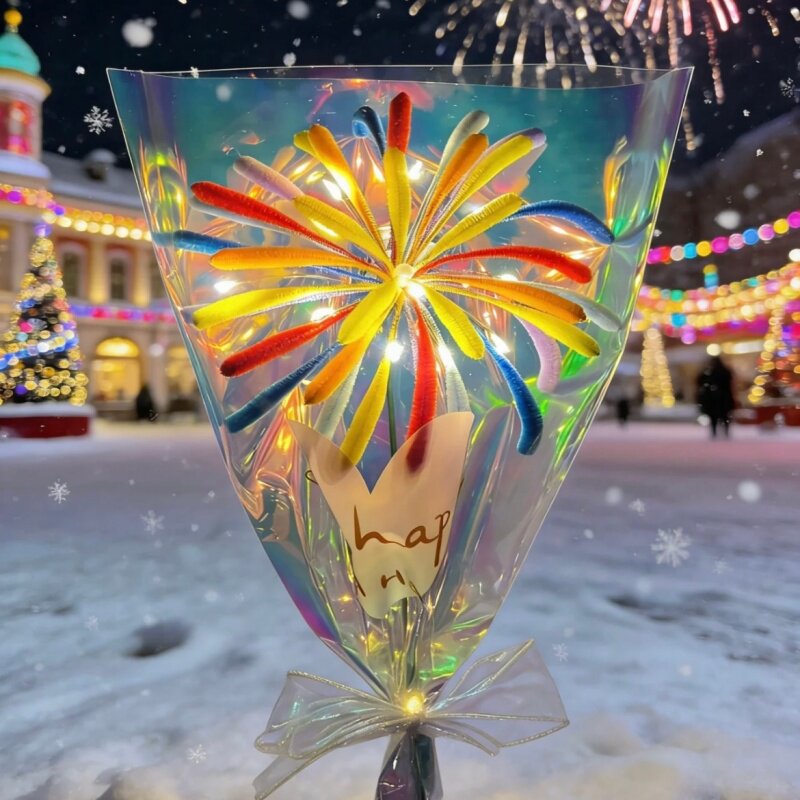 2026年烟花扭扭棒花束手工diy材料包手持新年跨年摆摊夜市发光,节庆用品/礼品,灯笼材料包,淘宝优惠券,粉丝福利购,淘宝优惠卷