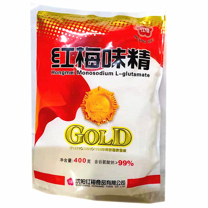 红梅味精99%纯粮味精400谷氨酸钠无盐味精颗粒味素味精盐浓香鸡精