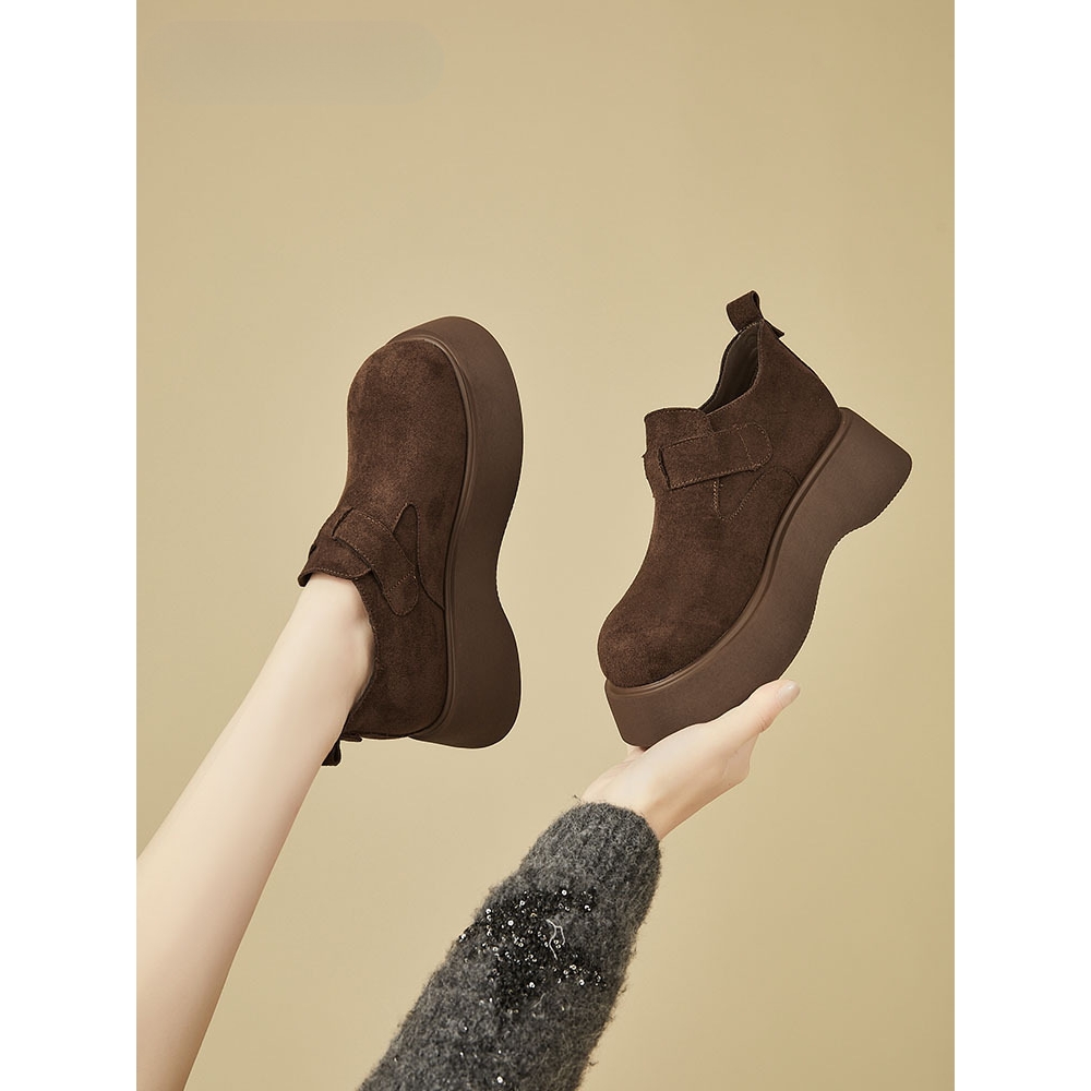 加绒勃肯鞋女冬季2025新款鞋子女鞋秋冬厚底短靴女款雪地靴