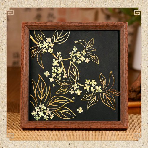 螺钿烧箔相框画diy材料手