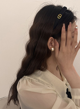 小众设计新款高级感细款发卡发箍高颅顶复古网红百搭小香风发饰女