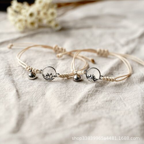 山盟海誓情侣手绳一对手