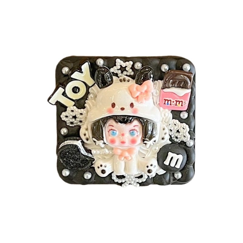 女孩子奶油胶手工diy正方形折叠镜子卡通三丽欧材料包化妆镜礼物,玩具/童车/益智/积木/模型,其他人偶玩具,淘宝优惠券,粉丝福利购,淘宝优惠卷