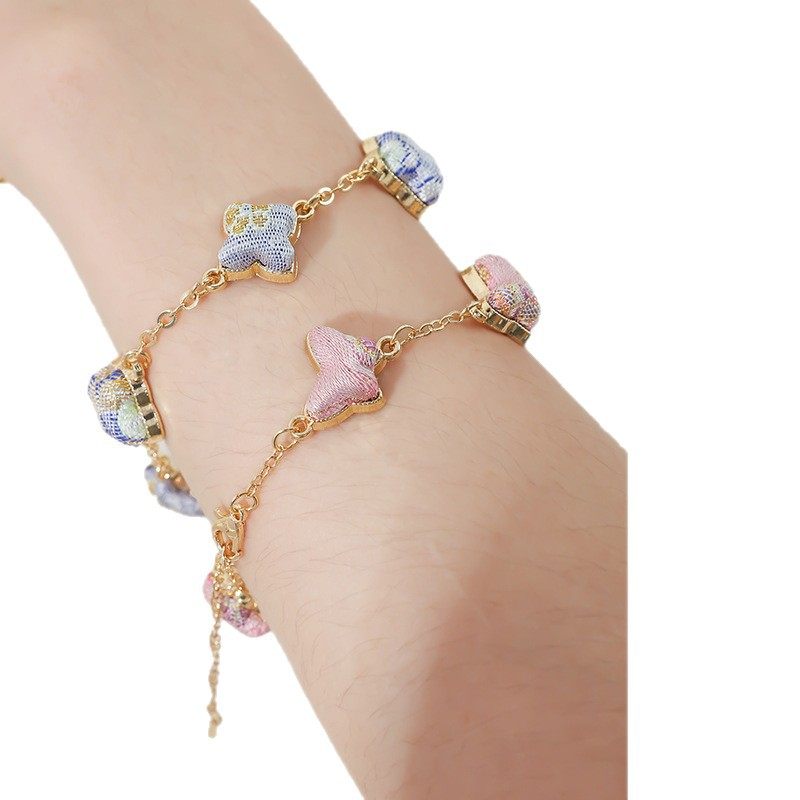 DIY手工礼物宋锦手链材料包套装底胚底托带盖配饰中式摆摊小商品,户外/登山/野营/旅行用品,作训外套/套装/野战套装,淘宝优惠券,粉丝福利购,淘宝优惠卷