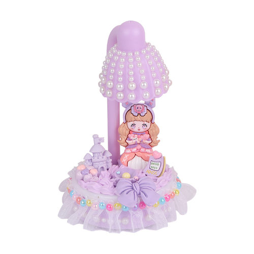 花朵小夜灯儿童手工奶油