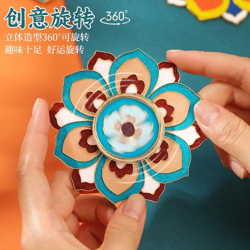 掐丝珐琅diy冰箱贴立体旋