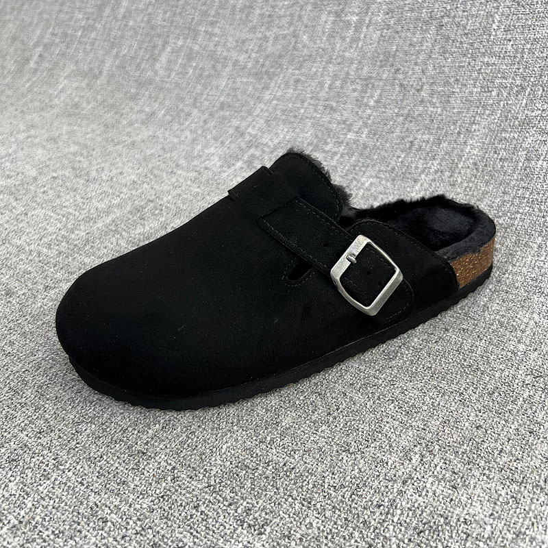 包头拖平跟大码女鞋外贸软木半拖