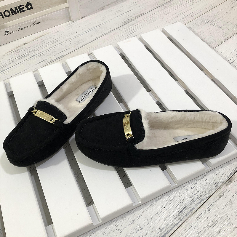 外贸2023新款豆豆鞋保暖舒适