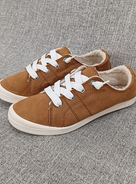 外贸舒适软底套脚懒人布鞋冬季加绒保暖大码女鞋 F3979