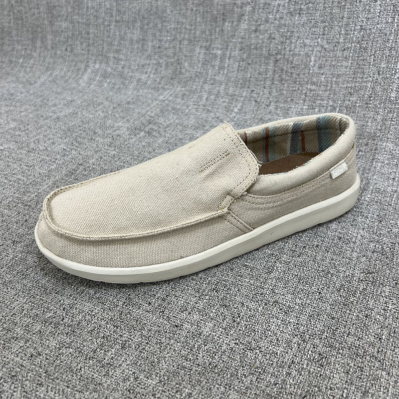 外贸原单老北京布鞋休闲一脚蹬男鞋懒人帆布鞋超轻款好穿 F5114