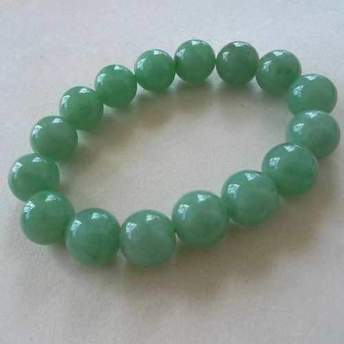 天然男女款豆种带证书玉石手链