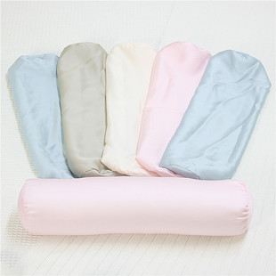 A类夏季丝滑亲肤长绒棉枕套全棉抱枕套纯棉外套天丝圆柱形枕头套