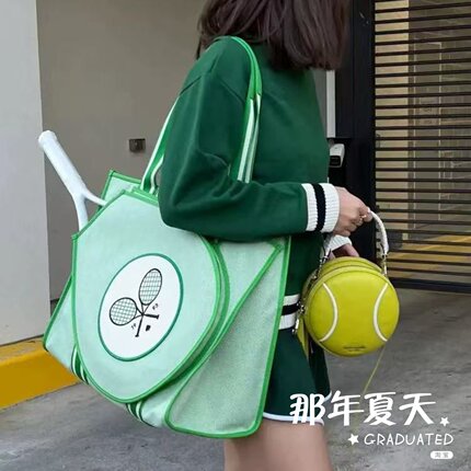 那年夏天网球包女大容量运动挎包网球球拍收纳单肩包手提包斜挎包