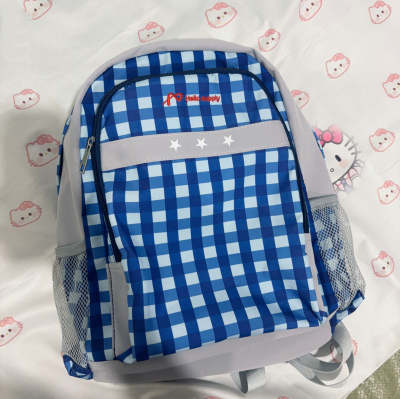 新款ins冠军淡粉色古着vintage小众通勤百搭双肩包初高中大学背包