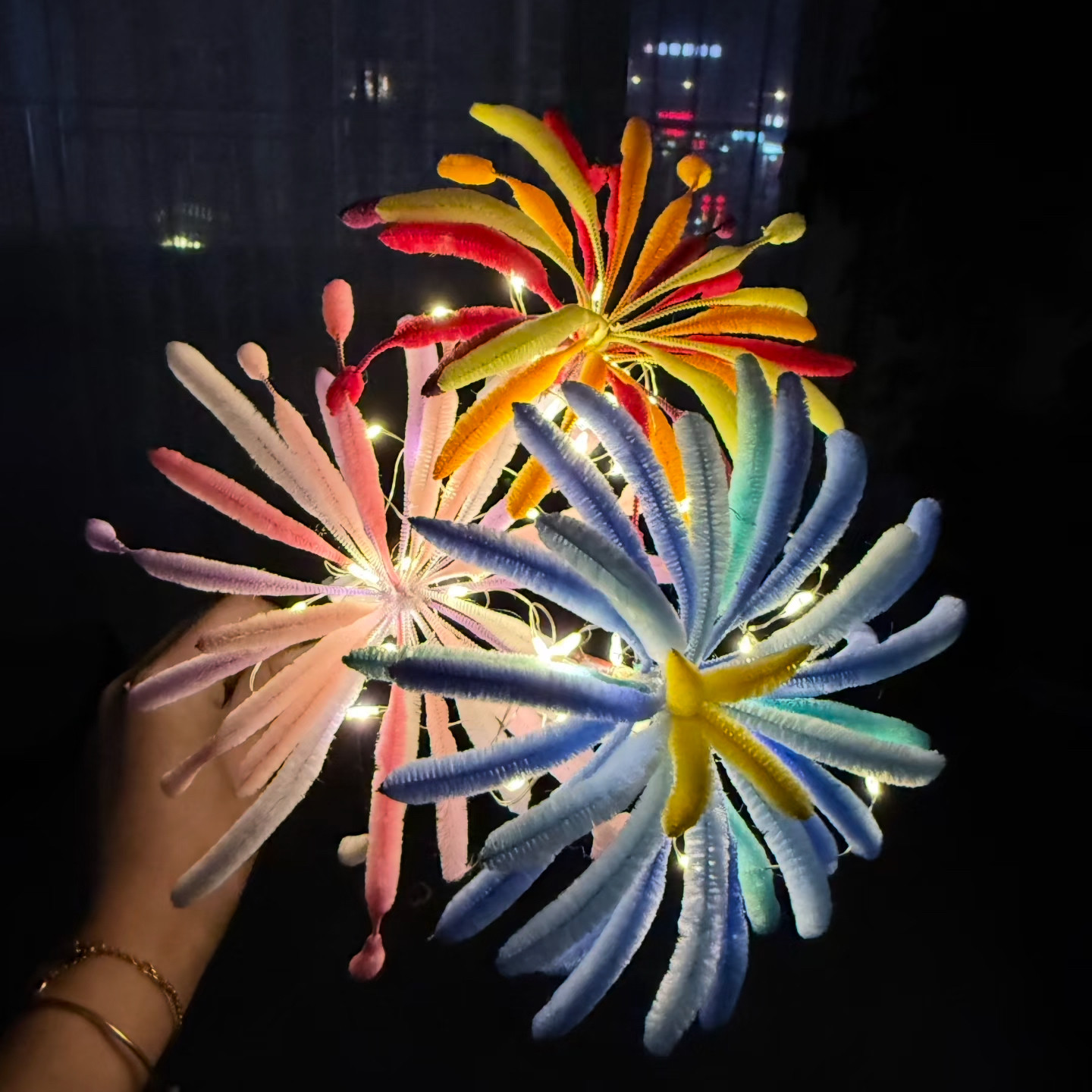 新年烟花扭扭棒鲜花幼儿园手工diy材料烟火爆竹儿童春节装饰礼物,玩具/童车/益智/积木/模型,其他手工制作,淘宝优惠券,粉丝福利购,淘宝优惠卷