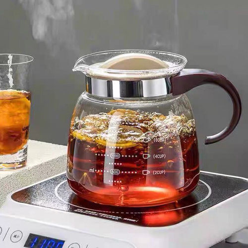雅风冷水壶玻璃耐高温家用大容量白开 水杯瓶泡茶壶玻璃冷水壶套