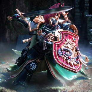 山姆同款 战锤40K黑暗天使基因原体莱昂·艾尔庄森手办玩具兵人