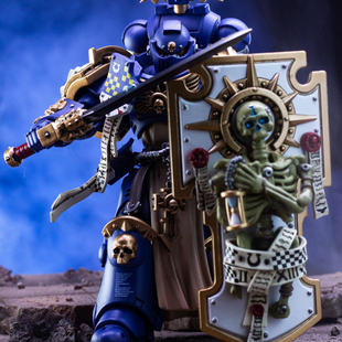 山姆同款 战锤40k极限战士原铸连长玩具模型帝皇圣物盾兵人周边