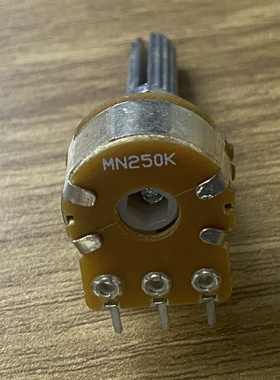 台产 16型双联平衡电位器 MN250K MN100K带中点中间归零 25MM花柄