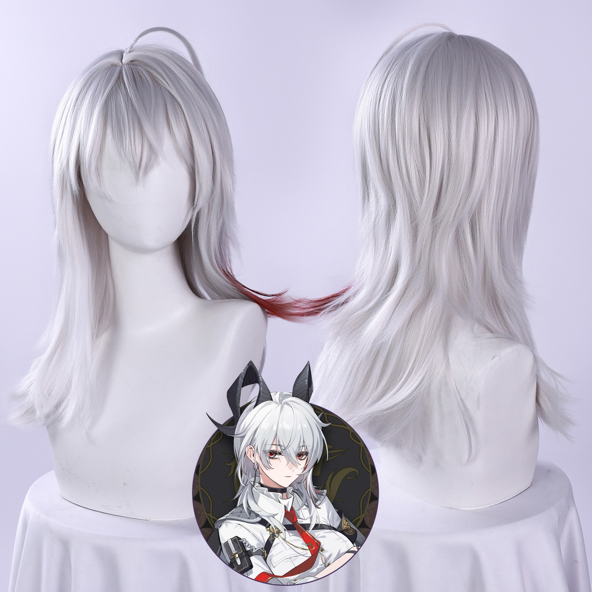 白鹿团子赞妮cos假发鸣潮赞妮高温丝假发易造型cos道具赞妮假发