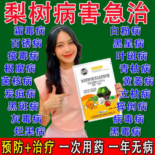 梨树专用药梨树病全治梨树专用杀菌剂梨树锈病黑斑病褐斑病软腐病