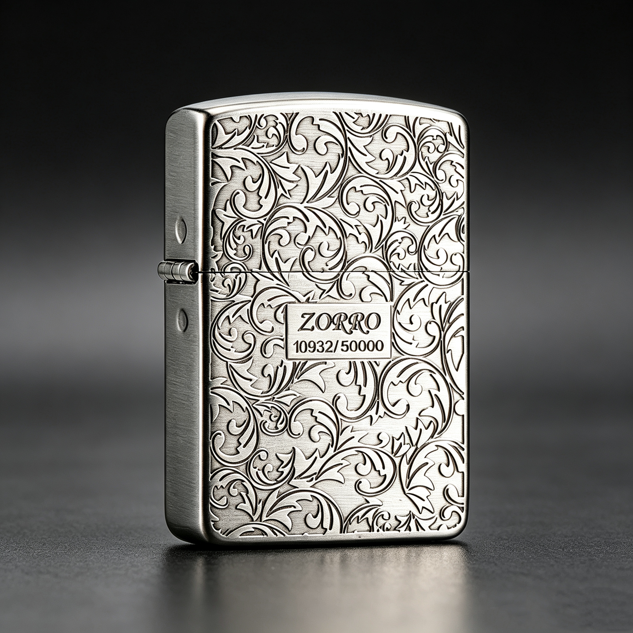 ZORRO佐罗煤油防风打火机复刻限量版古银唐草火机节日礼品礼盒装