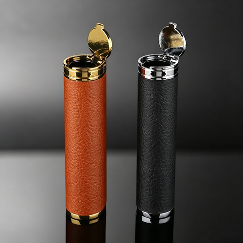 正品ZOBO正牌烟嘴便携盒皮套筒收纳盒高档皮质加长加大款烟嘴配件